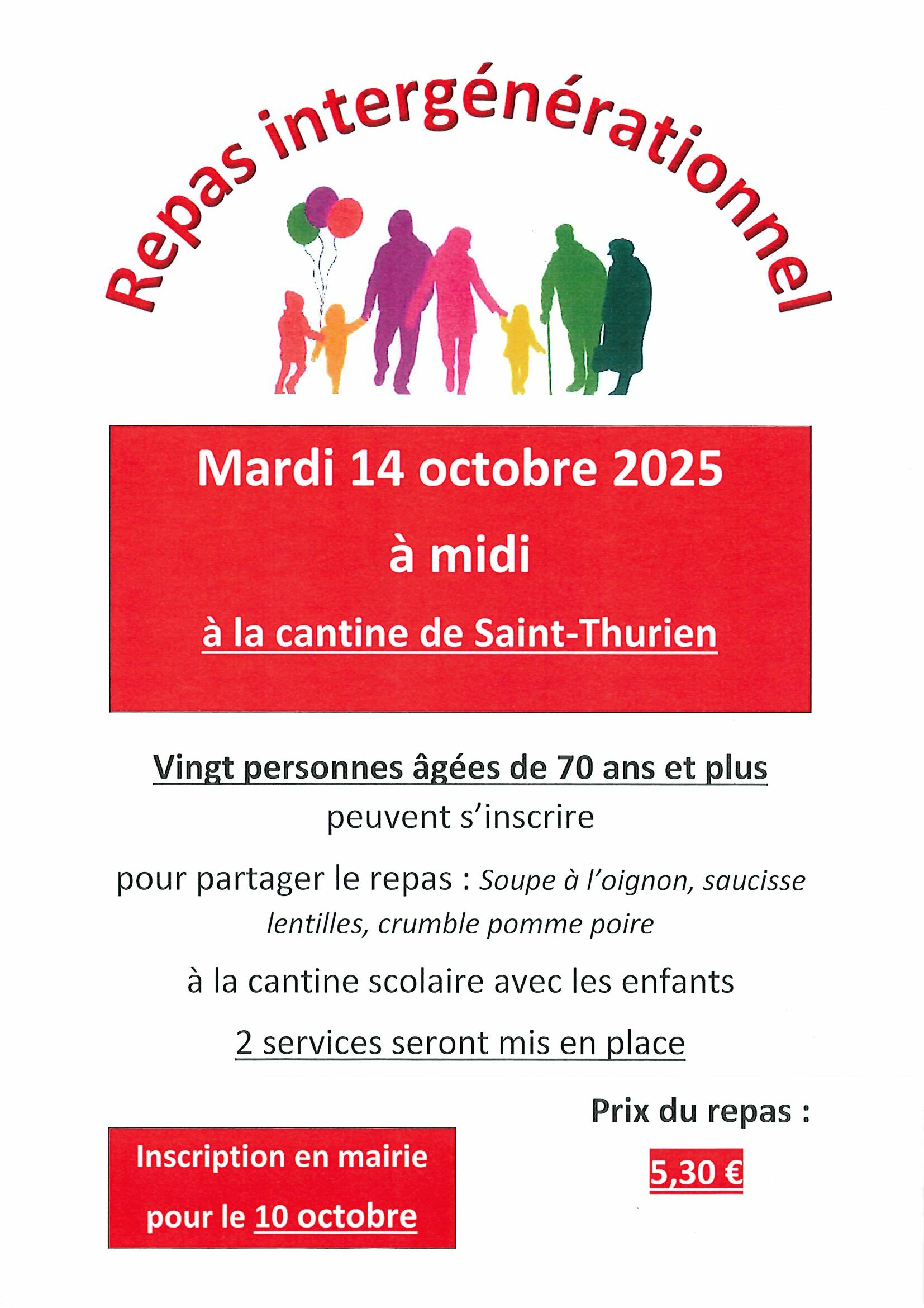 Repas intergénérationnel