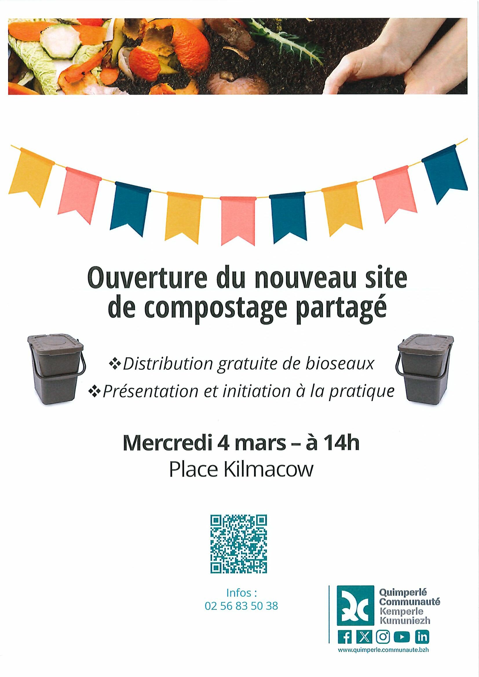 OUVERTURE DU NOUVEAU SITE DE COMPOSTAGE PARTAGÉ